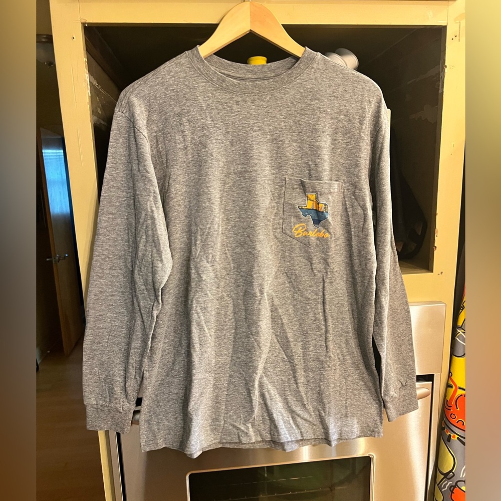 Burlebo Men’s Gray Long Sleeve Tshirt Sz. M Like New